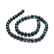 Natural Chrysocolla Azurite Beads Strands G-D0010-08-8mm-2