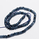 Chapelets de perles en rondelles en jade de Malaisie naturel teint G-E316-2x4mm-52-2