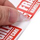 Autocollants d'étiquette d'avertissement en papier auto-adhésifs DIY-K039-04C-4