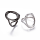 Componentes del anillo de dedo de bronce ajustable MAK-F030-03-1