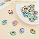 arricraft 16 Pcs Oval Jewelry Connecting Ring G-AR0004-78-4
