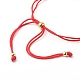 Pearl Beads Adjustable Nylon Thread Cord Bracelets BJEW-JB06397-6