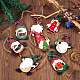 8 stücke weihnachten holz hängenden ornamente set JX063A-4