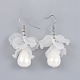 Petal Transparent Acrylic Dangle Earrings EJEW-JE03308-2