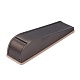 Puレザーブレスレットディスプレイスタンド付き木製クローバー  スポンジと紙カード付き  長方形  ブラック  21.3x5.8x4.75cm BDIS-F003-02A-3