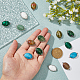 SUPERFINDINGS 14Pcs 7 Styles Natural & Synthetic Mixed Gemstone Connector Charms G-FH0002-14-3