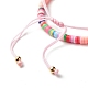 Handmade Polymer Clay Heishi Beads Stretch Bracelets Set BJEW-JB07349-9