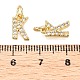 Латунные микропаве прозрачные кубические циркониевые подвески KK-ZX025-07K-3