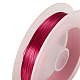 ジュエリー製作用丸銅線  濃いピンク  0.3mm  約328.08フィート（100m）/ロール CWIR-BC0001-0.3mm-03G-3