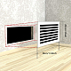 Акриловая крышка вентиляционного отверстия для стены или потолка AJEW-WH0418-003-2