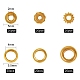 120個6スタイル真鍮ビーズ  長持ちメッキ  混合図形  ゴールドカラー  20個/スタイル KK-SZ0001-30G-2