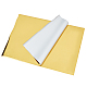 Superfindings 50 feuilles goldenrod a4 papier d'estampage à chaud 29x18.5cm rectangle papier de transfert métallique feuilles de dorure à chaud pour carte en cuir bricolage décoration plastique DIY-WH0193-03A-1