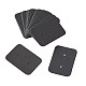 ペーパー ジュエリー イヤリング ディスプレイ カード  長方形  ブラック  35x25x0.5mm CDIS-TAC0001-02A-3
