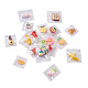 樹脂チャーム  模造食品  透明なビニール袋付き  食品と果物  ミックスカラー  38個/セット RESI-TA0001-16-3