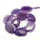 Oval Natural Agate Faceted Beads Strands G-F214-36C-2