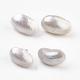 Shell boucles d'oreille ovales EJEW-E145-21A-2