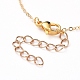 Brass Chain Necklaces NJEW-JN02634-3
