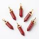 Natural Red Jasper Double Terminated Pointed Pendants G-G902-B11-2