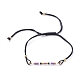 Регулируемые плетеные браслеты из бисера BJEW-JB04853-01-1