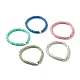 Bracelet extensible fait main en perles heishi en argile polymère BJEW-JB07392-1