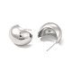 Rack Plating Brass Chubby Stud Earrings for Women EJEW-H091-39P-2