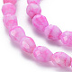 Opaque Baking Painted Glass Beads Strands EGLA-N006-007C-3