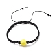 Acrylic Braided Bead Bracelet BJEW-JB08552-03-1