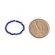 8шт 8 цветных блестящих стеклянных круглых эластичных кольца из бисера для женщин RJEW-JR00539-5
