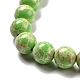 Brins de perles de jaspe impérial synthétiques G-E568-01B-01-3
