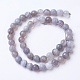 Natural Banded Agate Beads Strands G-G754-02-8mm-2