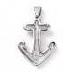 Anchor with Skull 304 Stainless Steel Big Pendants STAS-G265-02AS-2