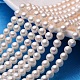 Fili di perle di perle d'acqua dolce coltivate naturali PEAR-E009-6-6.5mm-1