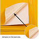 ジュエリー植毛織物  ポリエステル  自己粘着性の布地  長方形  ゴールド  29.5x20x0.07cm DIY-BC0010-23B-3