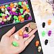 CHGCRAFT 120Pcs 6 Colors Skull Halloween Plastic Beads for Party Festival Decorations KY-CA0001-46-3