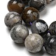 Chapelets de perles de jaspe dendritique naturelle G-R494-A23-03-3