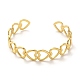 Bracelet manchette doré 304 en acier inoxydable pour femme BJEW-C050-02A-G-2
