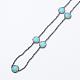 Non magnetici collane di perline di ematite sintetico NJEW-D284-02-2