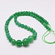 Faceted Round Natural Aventurine Graduated Beads Strands G-E302-037A-2