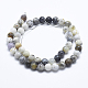 Blanc naturel opale africain perles brins G-E472-02-8mm-2