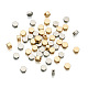 Kissitty 50pcs perles d'espacement en laiton 2 couleurs KK-KS0001-18-2