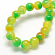 Chapelets de perles en jade naturelle à deux tons G-R165-12mm-01-2
