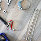 Dicosmétique 60 pièces porte-clés en fil anneaux de câble boucle de porte-clés en acier inoxydable de 15.6 cm avec fermoirs à vis porte-clés torsadés porte-boucle étiquettes à bagages boucles pour bricolage artisanat KEYC-DC0001-08-5