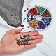 Perle di pietre preziose miste naturali da 101.5 g 7 colori G-YW0001-12-7