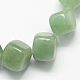 Cube Shaped Gemstone Natural Green Aventurine Stone Beads Strands G-S108-11-1