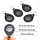 NBEADS 6 Pcs Coin Holder Keychains KEYC-WH0035-01P-4