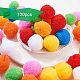 PandaHall Elite About 120 Pcs 35mm Wool Pompoms Multicolor Fuzzy Pom Poms Balls for DIY Doll Arts and Crafts Decorations PH-AJEW-WH0041-01-3
