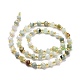 Brins de perles de jade myanmar naturel G-P463-19-3