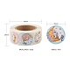 6 Rolls 3 Style Flat Round Horse Pattern Tag Stickers DIY-LS0003-53-3