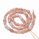 Natürliche sunstone Perlen Stränge G-S290-04-2