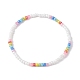 Bracelets extensibles en perles de verre BJEW-JB09975-02-1